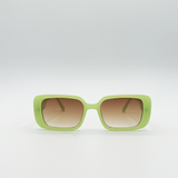 Oversized Rectangle Sunglasses in Green