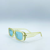 Oval Sunglasses in Translucent Green