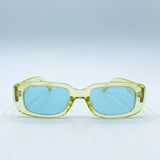 Oval Sunglasses in Translucent Green