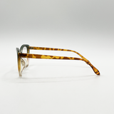 Green Tortoiseshell clear Lens Glasses