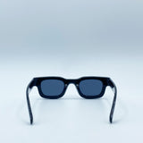 Chunky Square Frame Sunglasses in Black