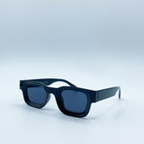 Chunky Square Frame Sunglasses in Black