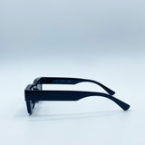 Chunky Square Frame Sunglasses in Black