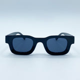 Chunky Square Frame Sunglasses in Black