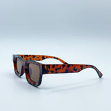 Chunky Square Frame Sunglasses in Tortoiseshell