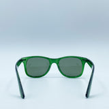 Green Wayfarer Sunglasses with Green Lenses