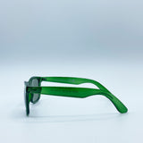 Green Wayfarer Sunglasses with Green Lenses