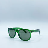 Green Wayfarer Sunglasses with Green Lenses