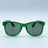 Green Wayfarer Sunglasses with Green Lenses