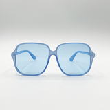 Granny Vintage Style Lightweight  Frame Sunglasses in Blue