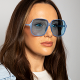 Granny Vintage Style Lightweight  Frame Sunglasses in Blue