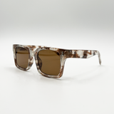 Marble Effect Wayfarer in Brown