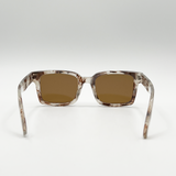 Marble Effect Wayfarer in Brown