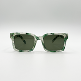 Marble Effect Wayfarer in Green