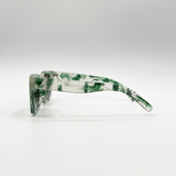 Marble Effect Wayfarer in Green