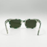 Marble Effect Wayfarer in Green