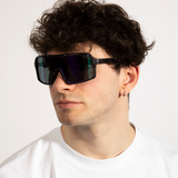 Polarised Sunglasses in Black Speckle