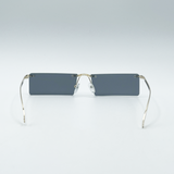 Frameless Rectangle Sunglasses in Black