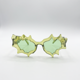 Y2K Irregular Novelty Sunglasses in Green