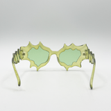 Y2K Irregular Novelty Sunglasses in Green