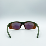 Cycling Style Glasses in Multi with Mirrored lens