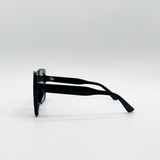 Oversized Black Square sunglasses