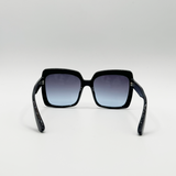 Oversized Black Square sunglasses