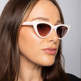 Beige Cateye Sunglasses