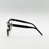 Festival Diamante with Pearls Cateye Glasses - svnx