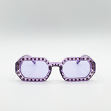 Oval Festival Glasses with Gem Detail in Purple