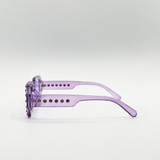 Oval Festival Glasses with Gem Detail in Purple