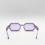 Oval Festival Glasses with Gem Detail in Purple