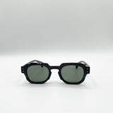 Angular Wayfarer Sunglasses In Grey