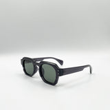 Angular Wayfarer Sunglasses In Grey