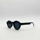 Classic Round Mens Sunglasses  in Black