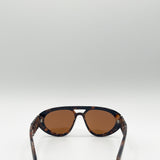 Chunky Aviator Sunglasses in Orange