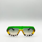 Cross-Border Flat Sunglasses in Multi Print