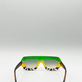 Cross-Border Flat Sunglasses in Multi Print