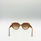 Round Circle Sunglasses in Brown