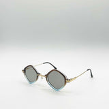 Diamond Shape Sunglasses in Brown Blue