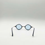 Diamond Shape Sunglasses in Black Blue