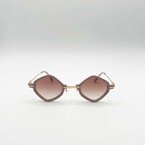 Diamond Shape Sunglasses in Nude