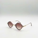 Diamond Shape Sunglasses in Nude