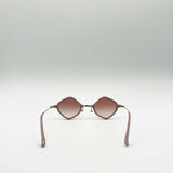 Diamond Shape Sunglasses in Nude