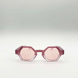 Round Hexagon Sunglasses in Pink