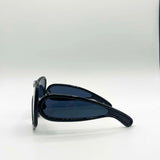 Square Oversized Mask Sunglasses in Black