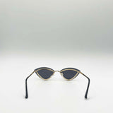 Diamante Cat-Eye Sunglasses in Black