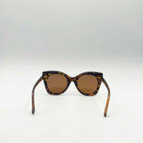 Oversized Round Cat-Eye Sunglasses in Tortoiseshell