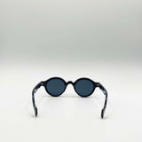 Bold Rounded Sunglasses in Black