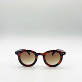 Bold Rounded Sunglasses in Tortoiseshell Green